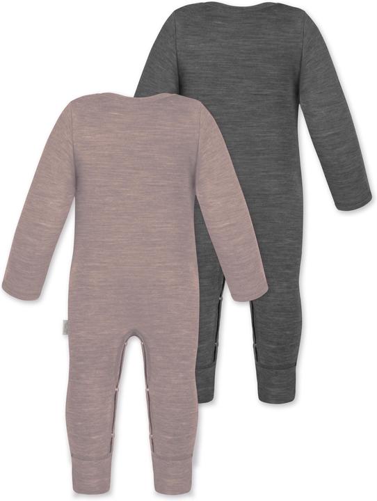Produktbild Normani 2er Pack Baby Merino Strampler „Tangoio" - 9595 (68)