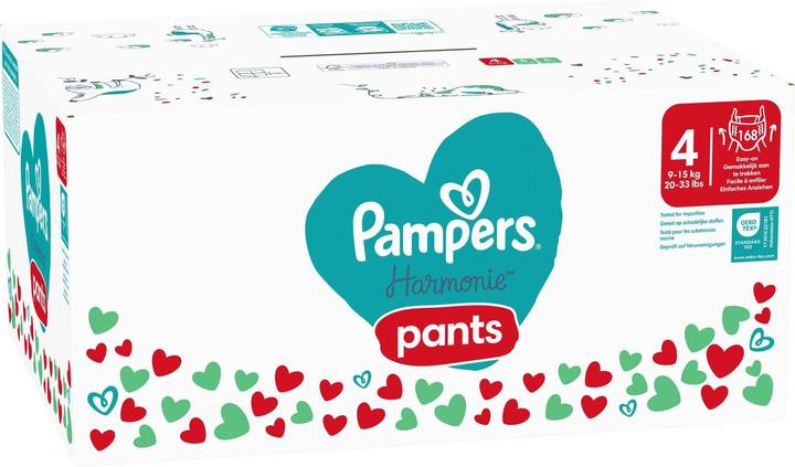 Image du produit Pampers Harmonie Pants (Taille 4, Pack mensuel, 168 pièce(s))
