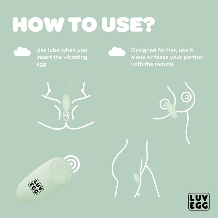 Actual product image Luv Egg Vibrationsei -Grün