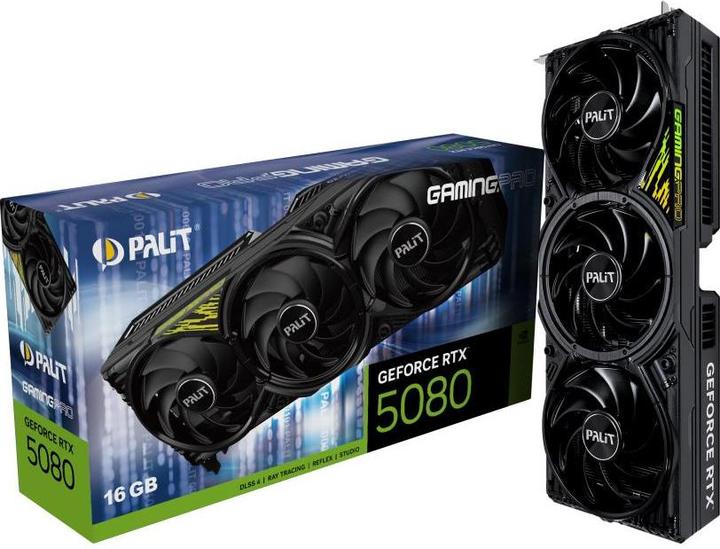 Productafbeelding Palit GeForce RTX 5080 GamingPro V1 (16 GB)