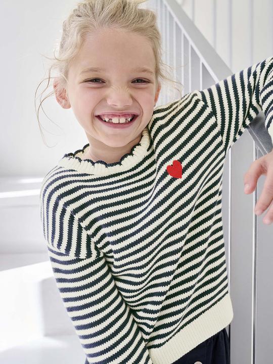 Actual product image Vertbaudet Mädchen Strickpullover mit Streifen (158)