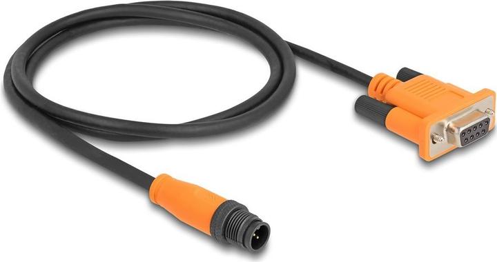 Actual product image Delock M12 CAN bus cable A-coded 5 pin plug to D-Sub 9 socket 1 m (1 m, Industrial cables)