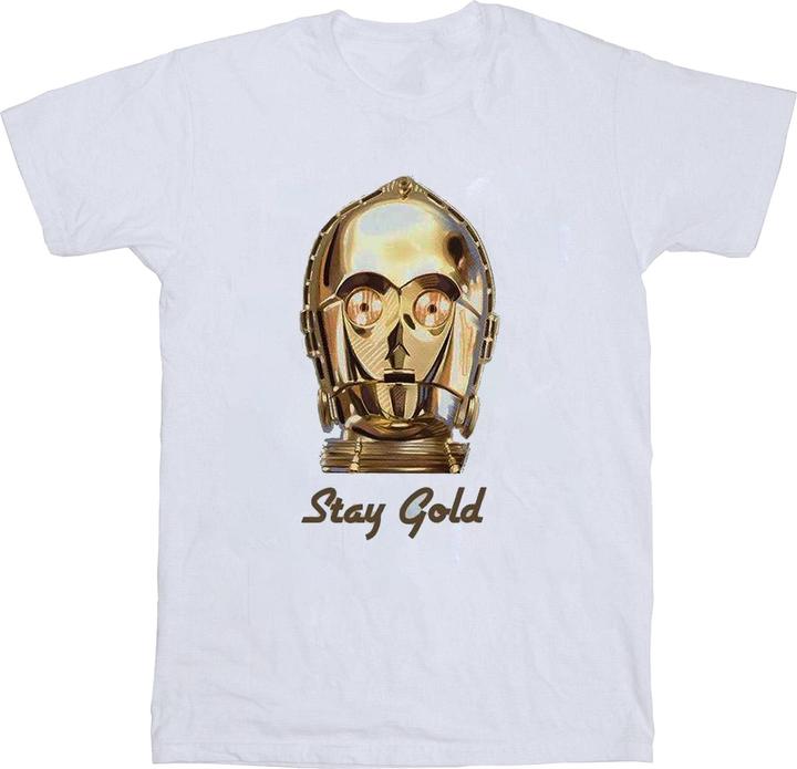 Star Wars The Rise Of Skywalker C3PO Stay Gold TShirt (3XL)