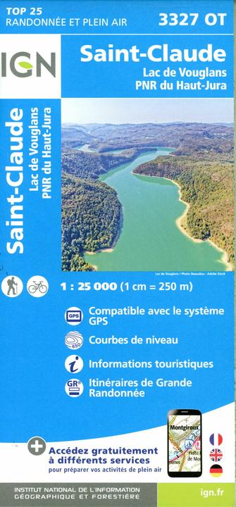 Produktbild 3327OT St-Claude.Lac de Vouglans.PNR du Haut Jura