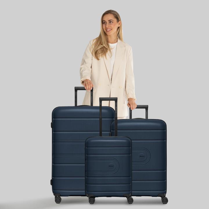 Actual product image Redolz Essentials 11 4 Rollen Kofferset 3-teilig mit Dehnfalte (240 l, XL (from 140l))