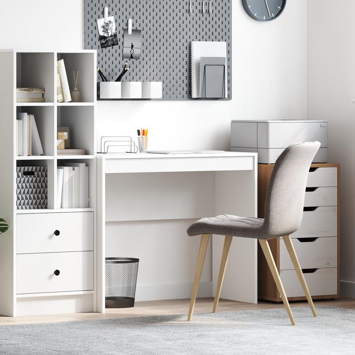 Produktbild VidaXL Schreibtisch Weiss Holzwerkstoff Mittel Minimalistisch (90 x 40 x 76 cm)