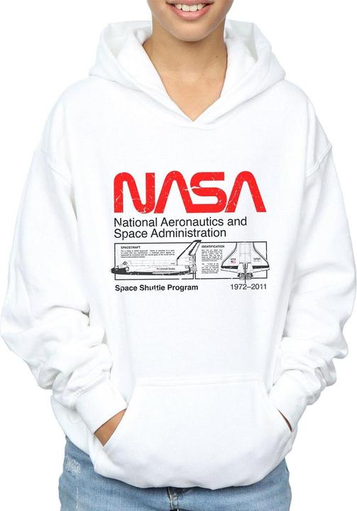 Immagine prodotto Nasa Felpa con Cappuccio Navetta Spaziale Ragazzi (140, 146)