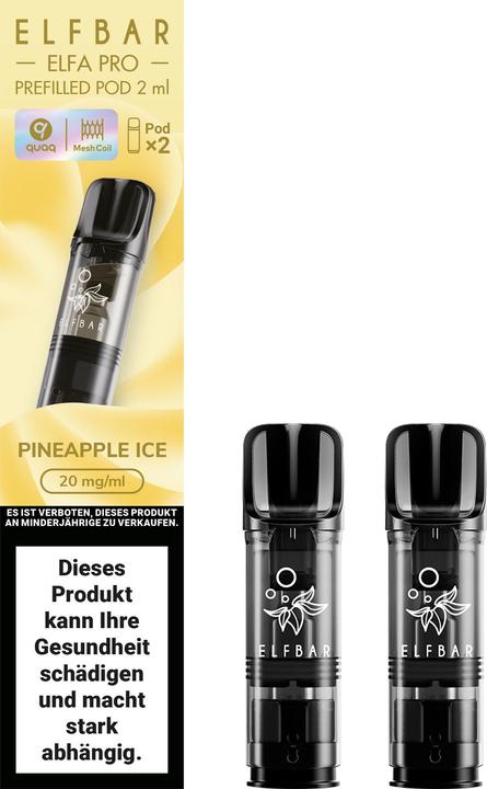 Actual product image Elfbar ELFA Pro PODs (Pineapple Ice) (Pineapple)