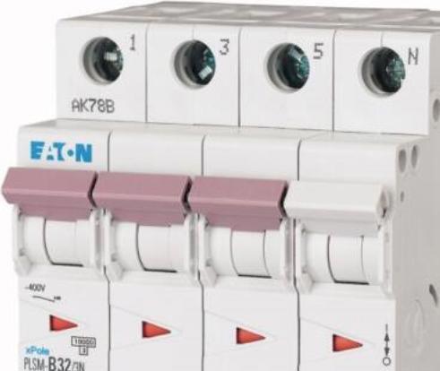 Eaton 242546 Leitungsschutzschalter, Char. C, 32 A, 3 + N