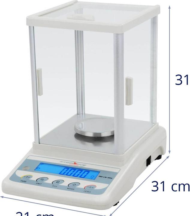 Produktbild Steinberg Präzisionswaage Feinwaage Goldwaage Digitalwaage Laborwaage LCD 300 g / 0,001 g
