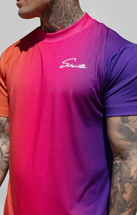 Immagine prodotto Siksilk T-shirt Script Fade in rosa e viola (M)