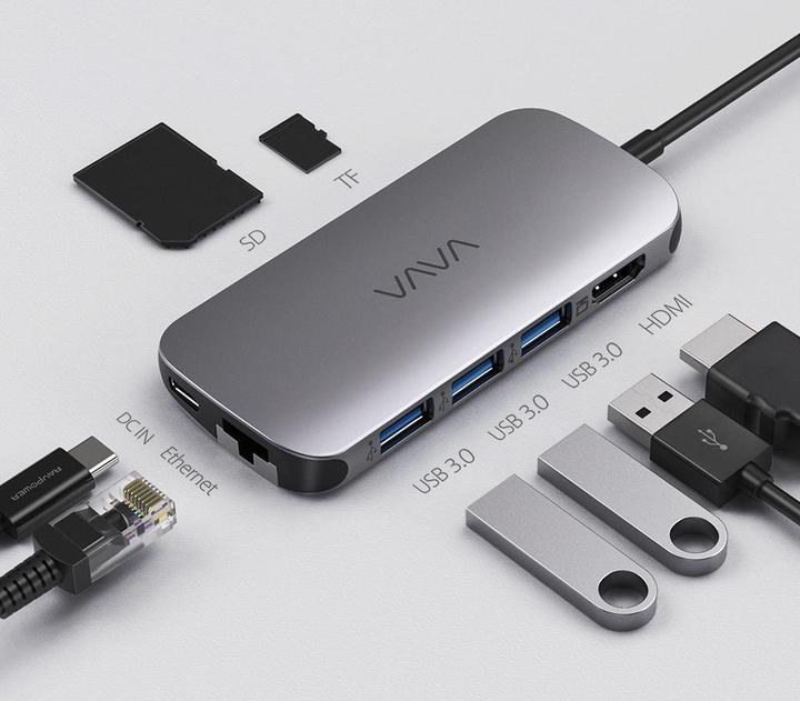 Actual product image Vava VA-UC006 (USB-C, 3 Ports)