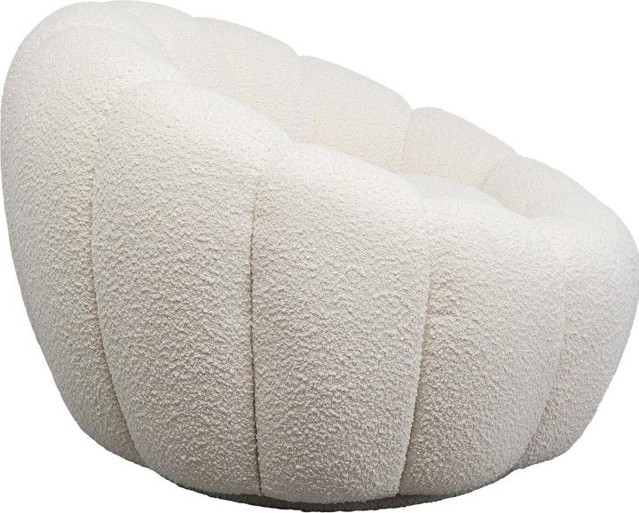 Actual product image Kare Design Swivel armchair Peppo Bloom White