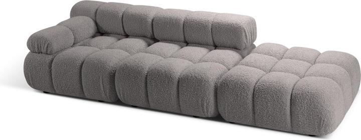 Actual product image Micadoni Velvet Left Modular Sofa, "Bellis", 4 Seats, 282x94x70 Made in Europe (2 person sofa, 3-seater, 4-seater)