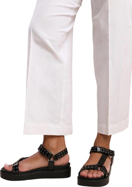 Actual product image Where's That From Womens/Ladies Hawaii Studded Patent Faux Leather Multi Strap Sandals (41)