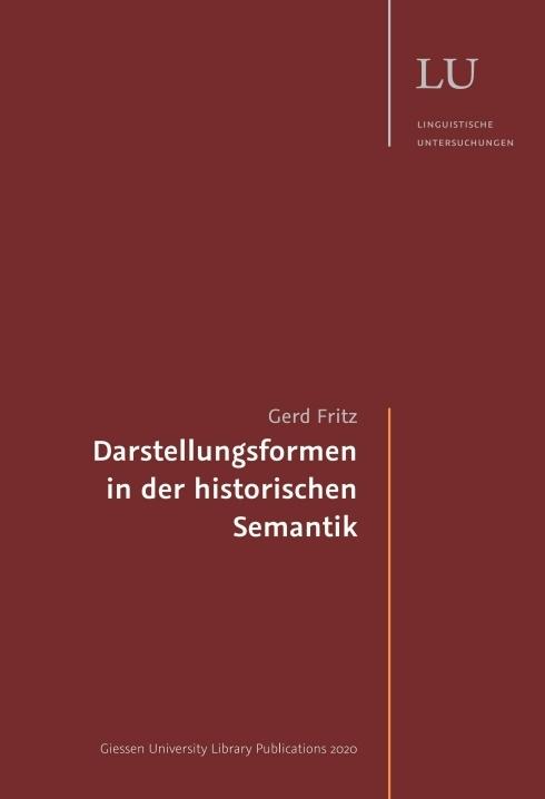 Produktbild Darstellungsformen in der historischen Semantik (Deutsch, Gerd Fritz, 2020)