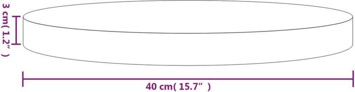 Image du produit VidaXL Vikenti (Ø 40 x 3 cm)