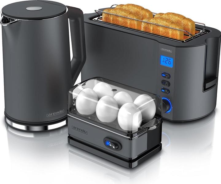 Immagine prodotto Arendo Frühstück Set - Wasserkocher, Toaster, Eierkocher