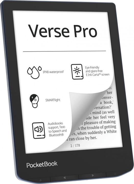 Productafbeelding PocketBook Vers Pro (6", 16 GB, Azuurblauw)