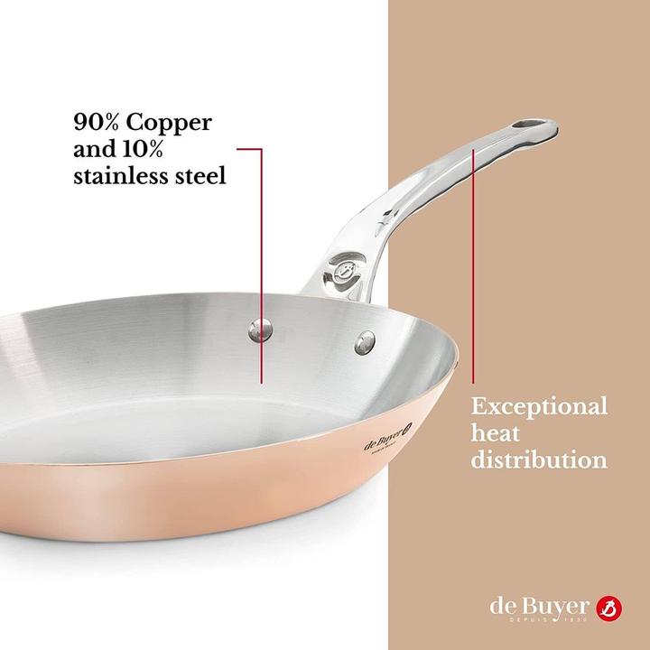 Image du produit de Buyer Prima Matera (28 cm, Poêle à frire, Acier inoxydable, Cuivre)