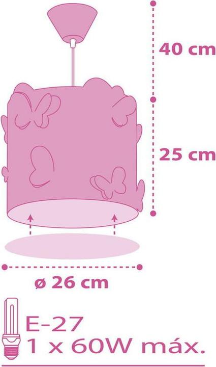 Produktbild Dalber Hängelampe Schmetterling