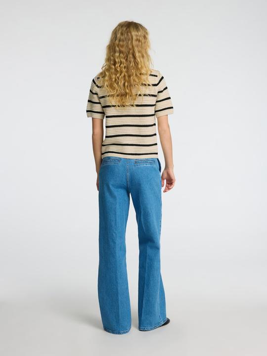 Image du produit Selected Femme Slfvinna Ss Structure Knit O-Neck Noos (L)