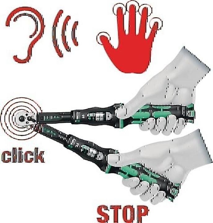 Actual product image Wera Click-Torque A 6 Set 1 (1/4", 2.50 Nm, 25 Nm)