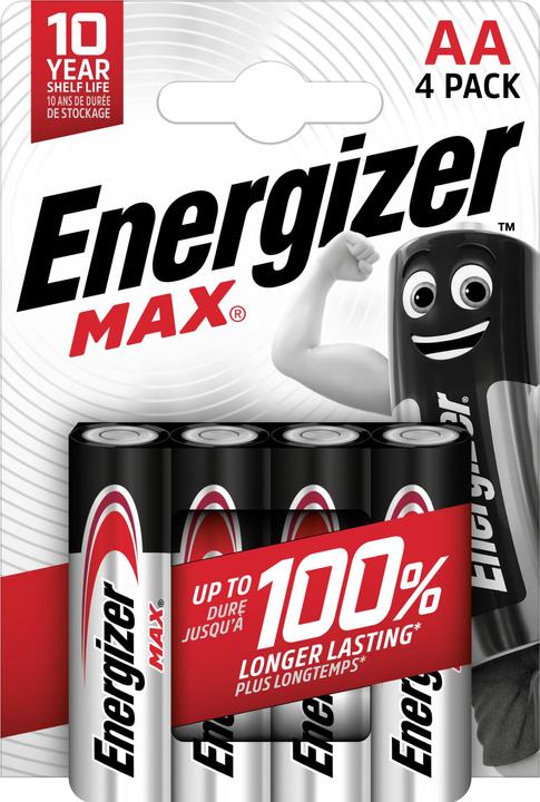 Actual product image Energizer Max Alkaline (4 pcs., AA, 2700 mAh)