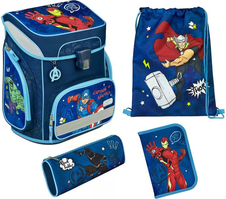Scooli Schulthek-Set Avengers 5-teilig, Altersempfehlung ab: 6 (18 l)