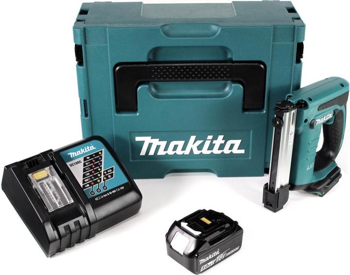 Image du produit Makita DST 221 RT1J Agrafeuse sans fil 18 V Li-ion + 1x Batterie BL 1850 B 5,0 Ah Li-ion + Chargeur