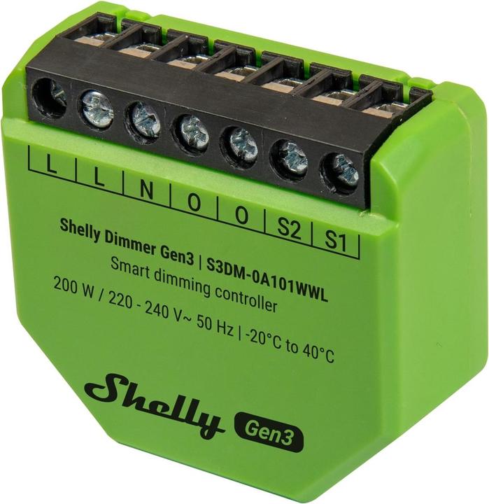 Actual product image Shelly Dimmer Gen3 (Dimming actuator)