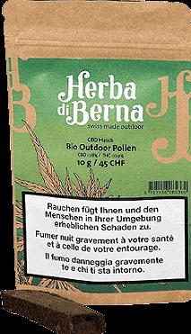 Actual product image Herba di Berna CBD Hash BIO Outdoor Pollen (10 g, Outdoor)