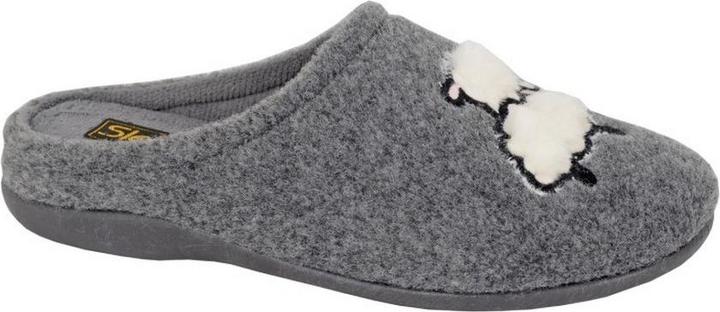 Actual product image Universal Textiles Womens/Ladies Suzie Sheep Memory Foam Slippers (38)