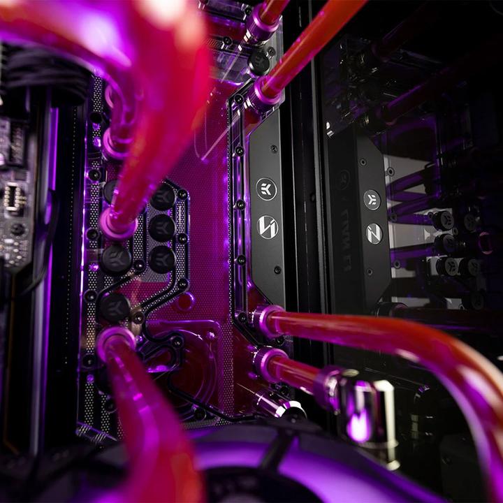 Actual product image EKWB EK-Mana G2 PC-O11D EVO DDC D-RGB Distro Plate - acrylic