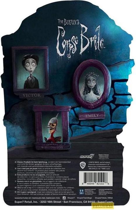 Produktbild Super7 Les Noces Funèbres ReAction figurine Victor Van Dort 10 cm