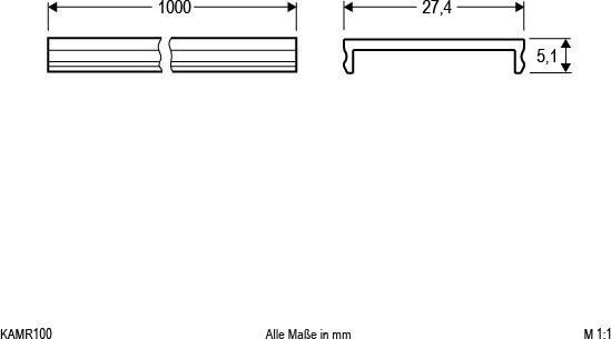Actual product image EVN Aluminium profile cover