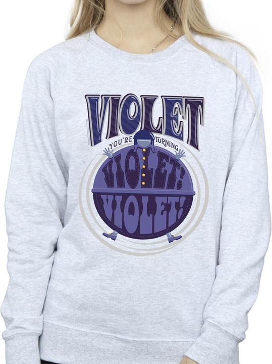 Immagine prodotto Willy Wonka & the Chocolate Factory Violet Turning Violet Felpa Donna (L)