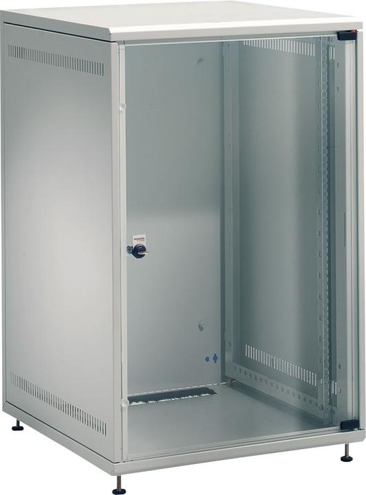 Actual product image Schäfer Shop 48.30cm (19") NT Mini Rack, 18 U, WxHxD: 570 x 875 x 600 mm, with toughened safety glass front (10.86 RU, 19 inch rack)