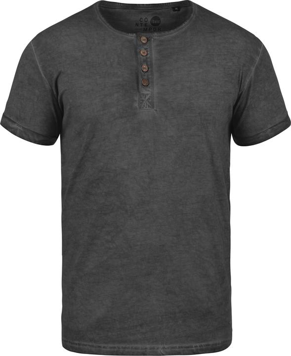Immagine prodotto Solid Tihn T-Shirt A Maniche Corte Maglietta Da Uomo Con Collo Grandad In Cotone 100% (M)