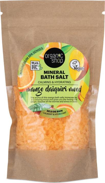 Organic Shop Mango Daiquiri Mood Calming & Hydrating Mineral Bath Salt 500g (Badesalz)