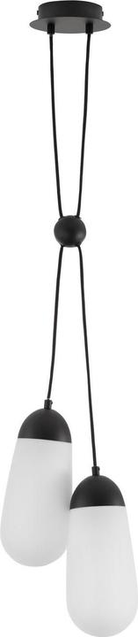 Actual product image Nova Luce BLAKY pendant light E14 2-fold black 150x25,2cm dimmable 9092825 (E14)