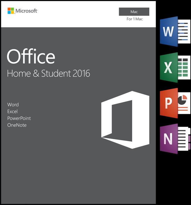 Produktbild Microsoft Office 2016 Home and Student (1 User)