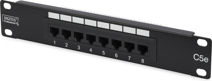 Produktbild Digitus CAT 5e Klasse D Patchpanel ungeschirmt 8-Port RJ45 8P8C LSA 1U