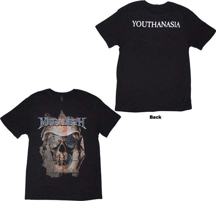 Megadeth Youthanasia Ripped Thru Back Print
