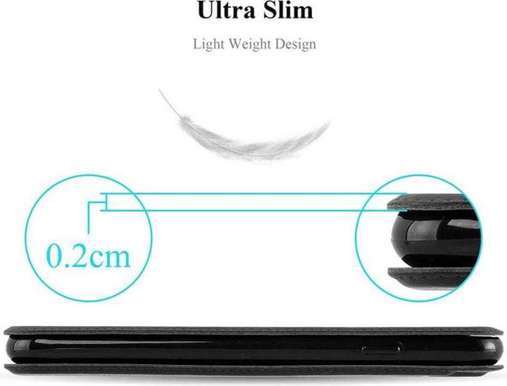 Actual product image Cadorabo Book with View double window cover (Samsung Galaxy S9+)