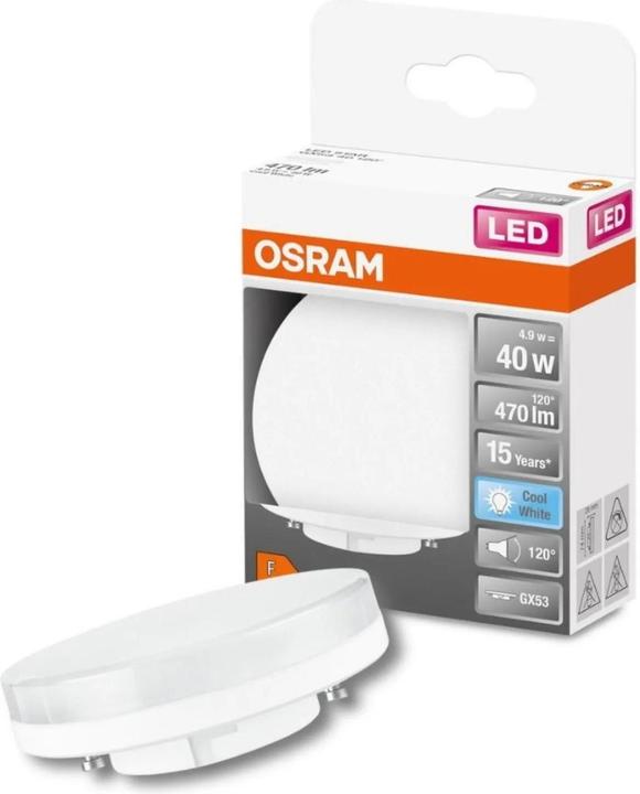 Image du produit Osram Étoile 40 (GX53, 4.90 W, 470 lm, 1 x, F)