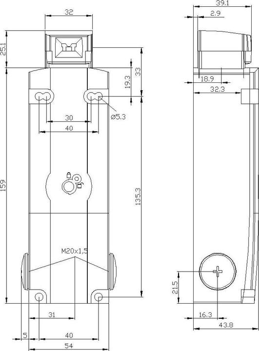 Produktbild Siemens Sicherheitszuhaltung 1S 2Ö 24VDC