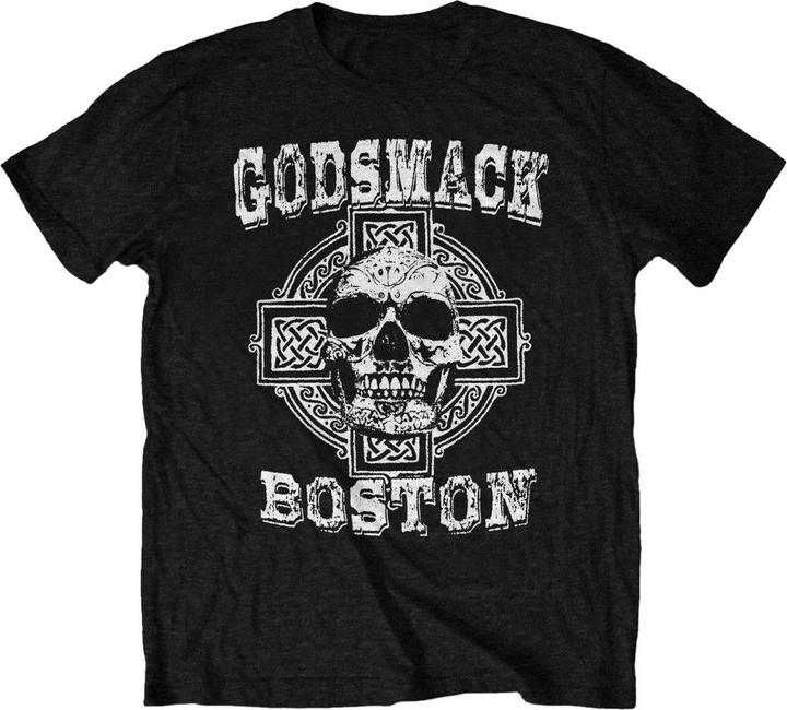 Immagine prodotto Godsmack Maglietta da adulto in cotone con teschio di Boston (M)