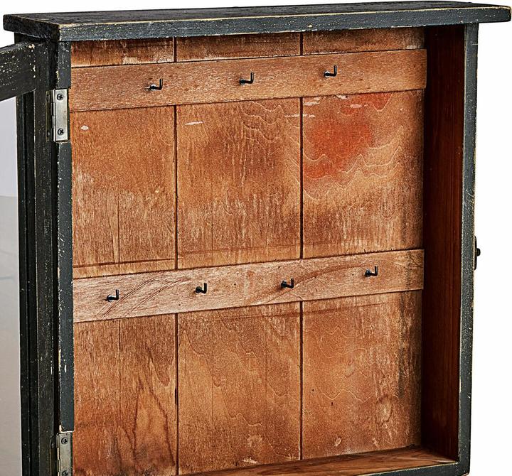 Produktbild Loberon Schlüsselkasten Agnessa antikschwarz/braun (35 x 35 x 10 cm)