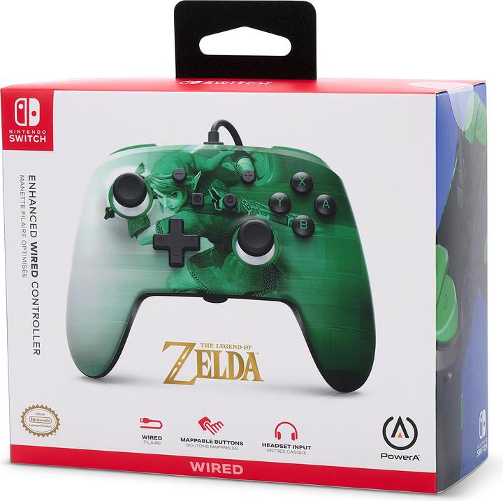 Actual product image PowerA Improved wired controller for Nintendo Switch - Heroic Link (Switch)